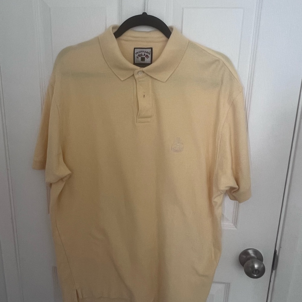 Faconable Men's Polo Shirt - Pale Yellow